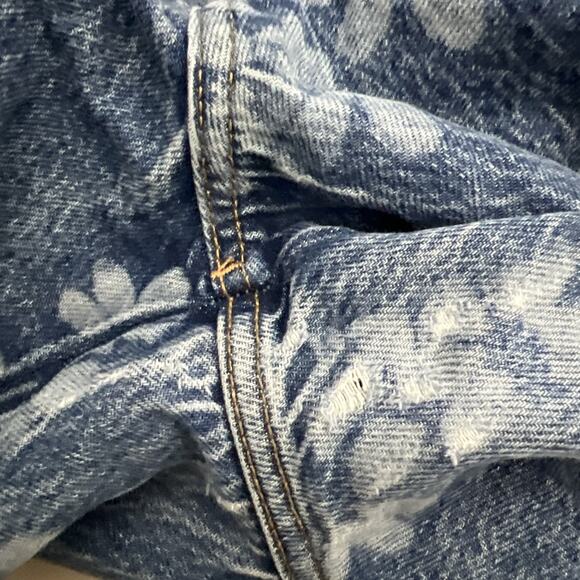 We the Free Free People Good Luck Barrell Jeans Daisy Button Fly Size 31 - Picture 5 of 11